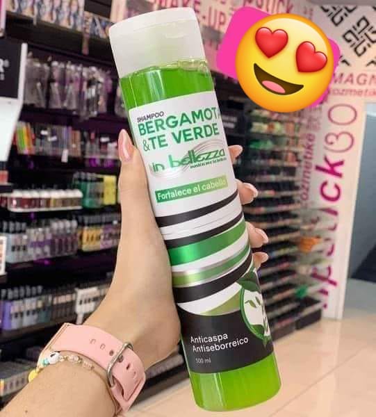 Shampoo bergamota te verde in bella - Imagen 2